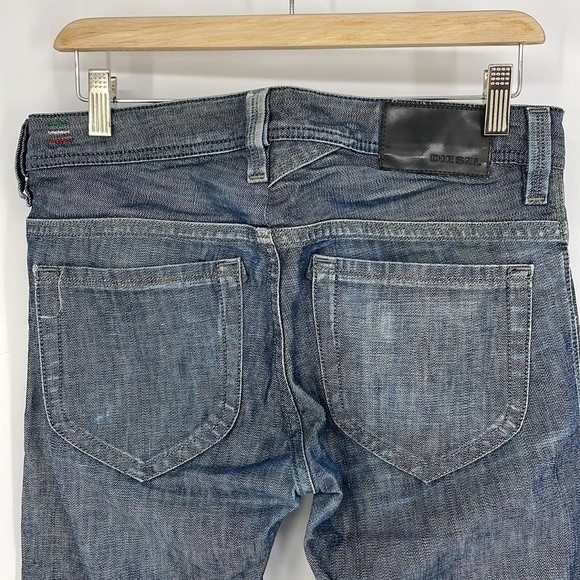 DIESEL thanaz slim-skinny fit wash 008LP denim blue jeans size 27 X 32 men's - Picture 9 of 13